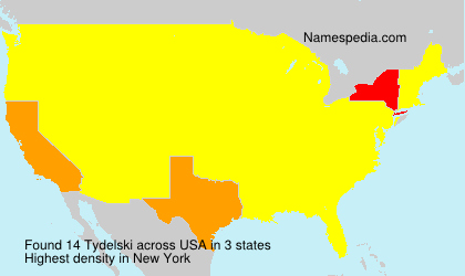 Surname Tydelski in USA Surname Tydelski in USA