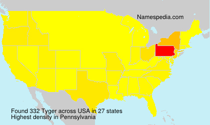 Surname Tyger in USA Surname Tyger in USA
