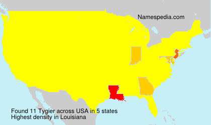 Surname Tygier in USA Surname Tygier in USA