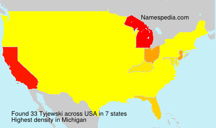 Surname Tyjewski in USA Surname Tyjewski in USA