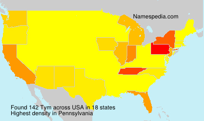 Surname Tym in USA Surname Tym in USA
