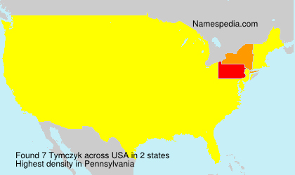 Surname Tymczyk in USA Surname Tymczyk in USA