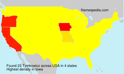 Surname Tymkowicz in USA Surname Tymkowicz in USA