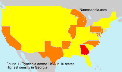 Surname Tyneshia in USA Surname Tyneshia in USA