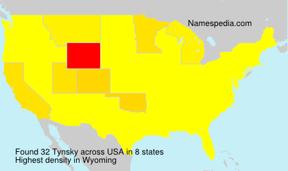 Surname Tynsky in USA Surname Tynsky in USA