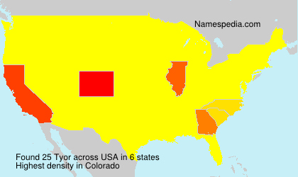 Surname Tyor in USA Surname Tyor in USA