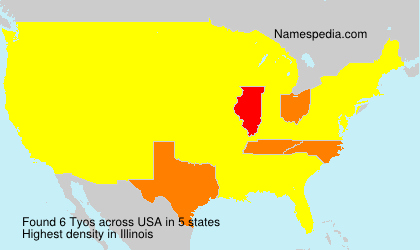 Surname Tyos in USA
