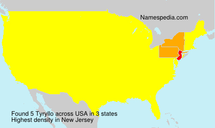 Surname Tyryllo in USA