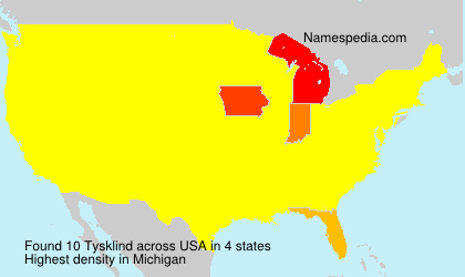 Surname Tysklind in USA Surname Tysklind in USA