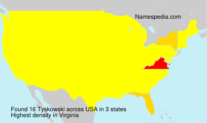 Surname Tyskowski in USA Surname Tyskowski in USA