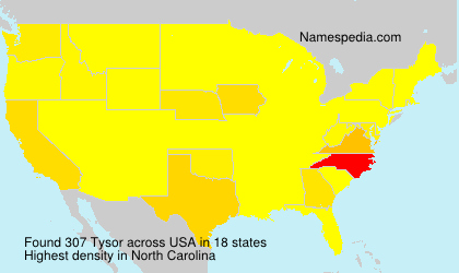 Surname Tysor in USA Surname Tysor in USA