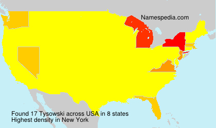 Surname Tysowski in USA Surname Tysowski in USA