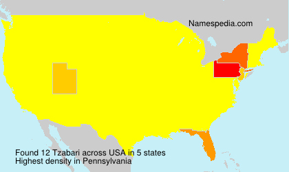 Surname Tzabari in USA Surname Tzabari in USA