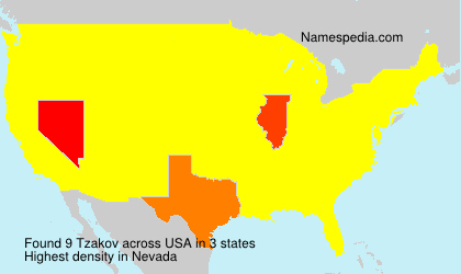 Surname Tzakov in USA Surname Tzakov in USA