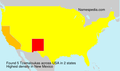 Surname Tzamaloukas in USA Surname Tzamaloukas in USA