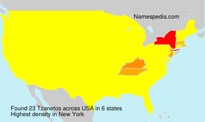 Surname Tzanetos in USA Surname Tzanetos in USA
