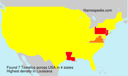 Surname Tzerefos in USA Surname Tzerefos in USA