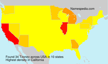 Surname Tzonev in USA Surname Tzonev in USA