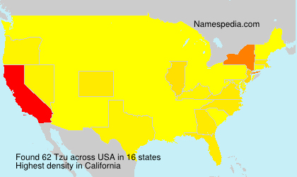 Surname Tzu in USA Surname Tzu in USA