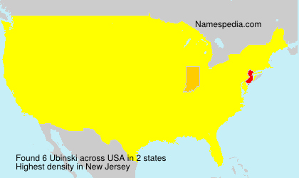 Surname Ubinski in USA Surname Ubinski in USA