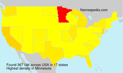 Surname Ubl in USA Surname Ubl in USA