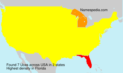 Surname Ucas in USA