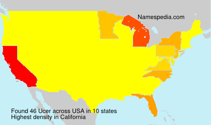 Surname Ucer in USA Surname Ucer in USA