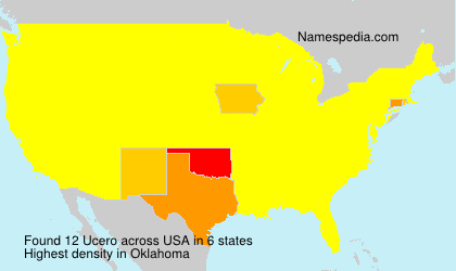 Surname Ucero in USA