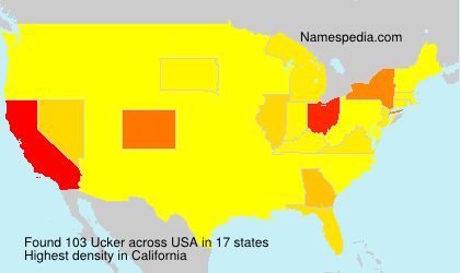 Surname Ucker in USA