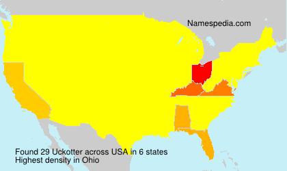 Surname Uckotter in USA