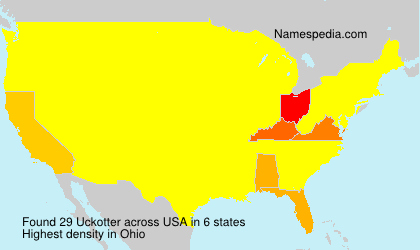 Surname Uckotter in USA Surname Uckotter in USA
