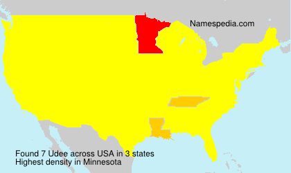 Surname Udee in USA Surname Udee in USA