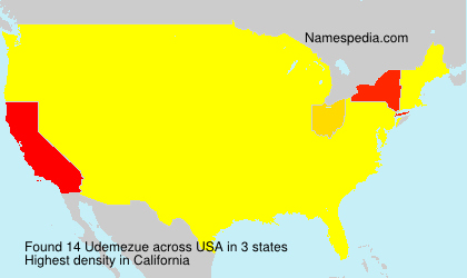 Surname Udemezue in USA Surname Udemezue in USA