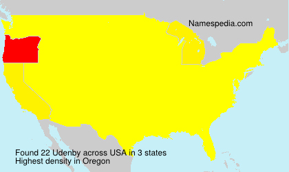 Surname Udenby in USA Surname Udenby in USA