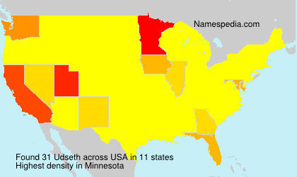 Surname Udseth in USA Surname Udseth in USA