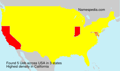 Surname Ueb in USA Surname Ueb in USA