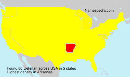 Surname Uekman in USA Surname Uekman in USA