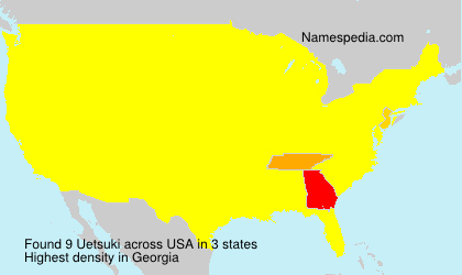Surname Uetsuki in USA Surname Uetsuki in USA