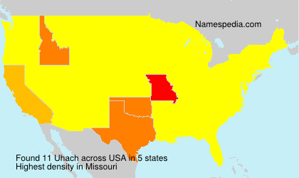 Surname Uhach in USA Surname Uhach in USA