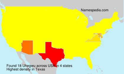 Surname Uhegwu in USA
