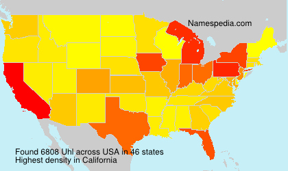 Surname Uhl in USA