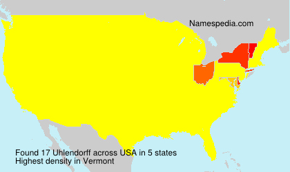 Surname Uhlendorff in USA