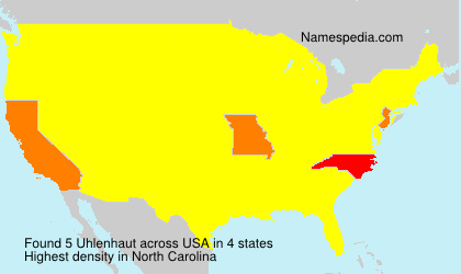 Surname Uhlenhaut in USA
