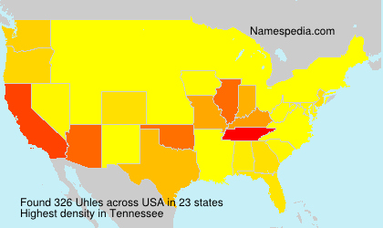 Surname Uhles in USA