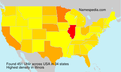 Surname Uhlir in USA