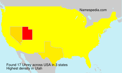 Surname Uhrey in USA