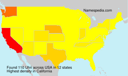 Surname Uhri in USA
