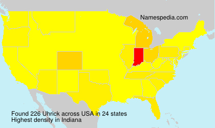 Surname Uhrick in USA