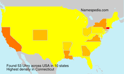 Surname Uhry in USA Surname Uhry in USA