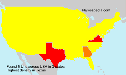 Surname Uhs in USA
